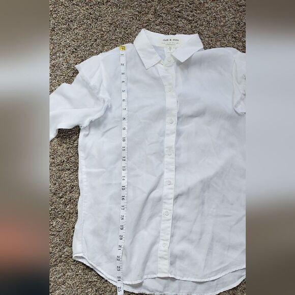 Cloth & Stone White Button Down Shirt - Picture 4 of 6